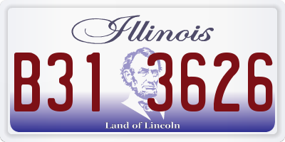 IL license plate B313626
