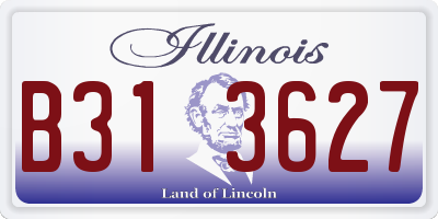 IL license plate B313627