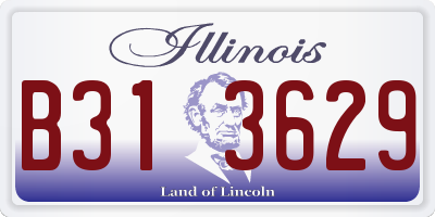 IL license plate B313629
