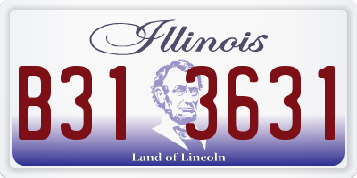 IL license plate B313631