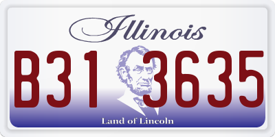 IL license plate B313635