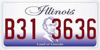 IL license plate B313636