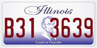 IL license plate B313639