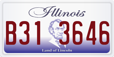 IL license plate B313646