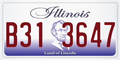 IL license plate B313647