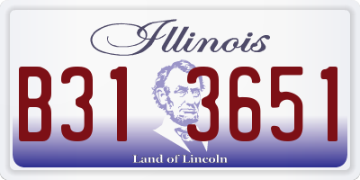 IL license plate B313651