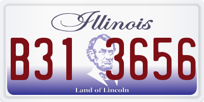 IL license plate B313656