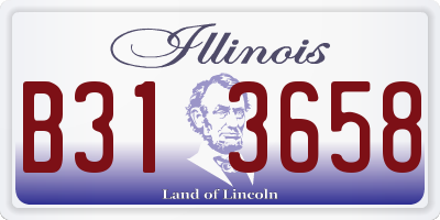 IL license plate B313658