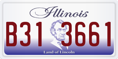 IL license plate B313661
