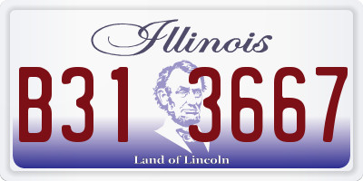 IL license plate B313667