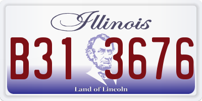 IL license plate B313676