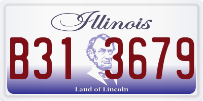 IL license plate B313679