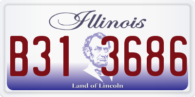 IL license plate B313686