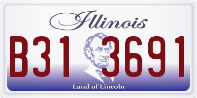 IL license plate B313691