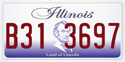 IL license plate B313697