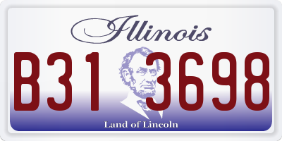 IL license plate B313698