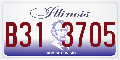 IL license plate B313705