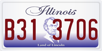 IL license plate B313706