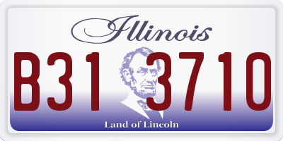IL license plate B313710