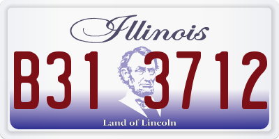 IL license plate B313712