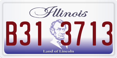 IL license plate B313713
