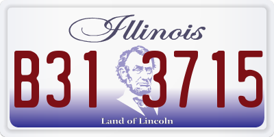 IL license plate B313715