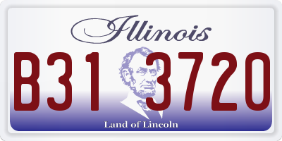 IL license plate B313720