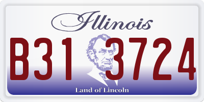 IL license plate B313724