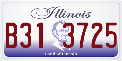 IL license plate B313725