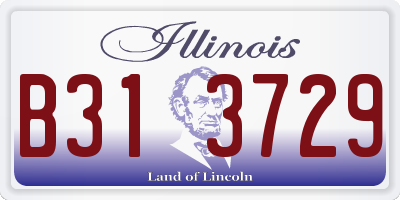 IL license plate B313729