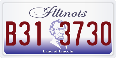 IL license plate B313730