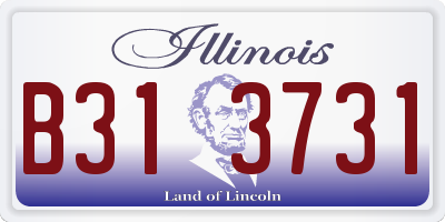 IL license plate B313731