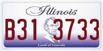 IL license plate B313733