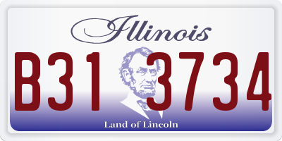 IL license plate B313734