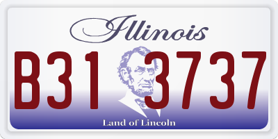 IL license plate B313737