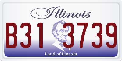 IL license plate B313739