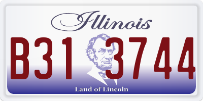 IL license plate B313744