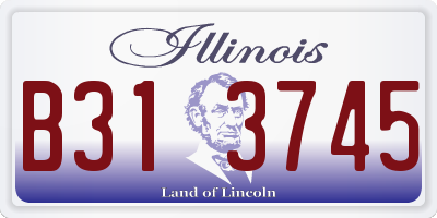 IL license plate B313745