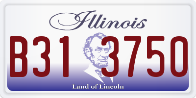 IL license plate B313750