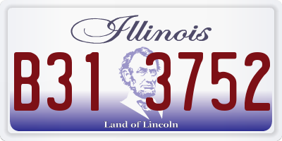 IL license plate B313752