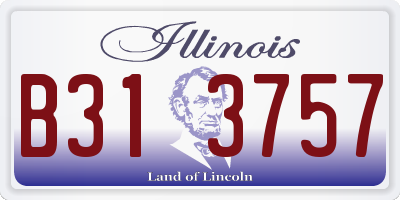 IL license plate B313757
