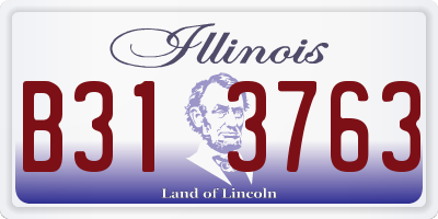 IL license plate B313763