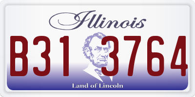 IL license plate B313764