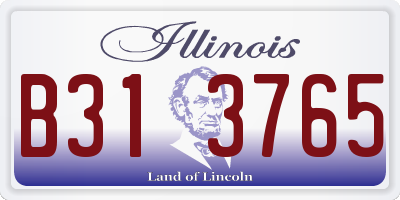 IL license plate B313765