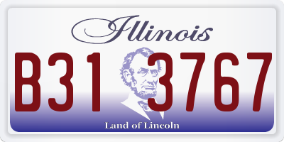 IL license plate B313767