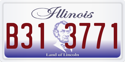 IL license plate B313771