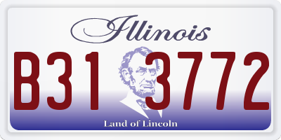 IL license plate B313772