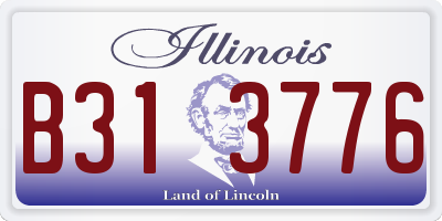 IL license plate B313776