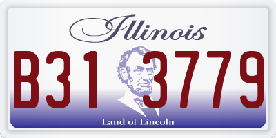 IL license plate B313779