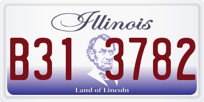 IL license plate B313782